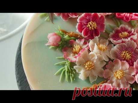 앙금플라워 코스모스 꽃짜기 쉬운방법 cosmos flower piping