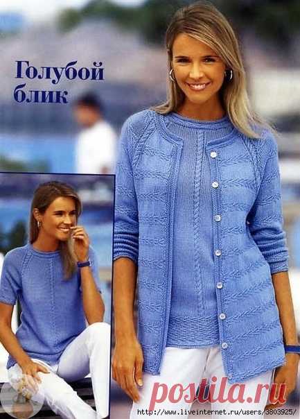 Жакет спицами