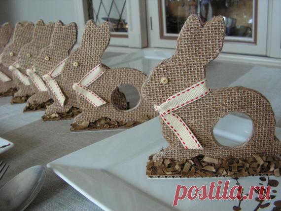 Потрясающие идеи к Пасхе и Новому году от от американских мастеров: мешковина, джут, кружево