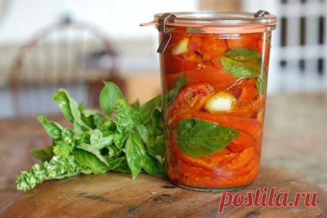 Обалденные помидоры, консервированные половинками. Супер рецепт!