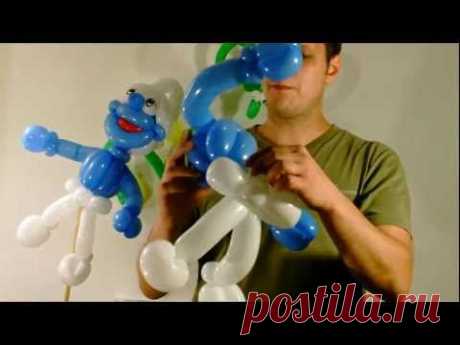 Ballon balloon, Schlumpf smurf, Modellierballon Ballonfiguren Part 1/2 Comic Kartoon