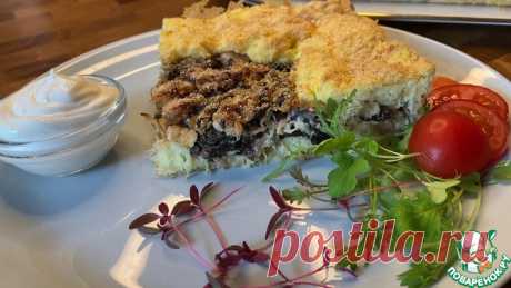 Картофельный пирог с курицей и грибами Кулинарный рецепт