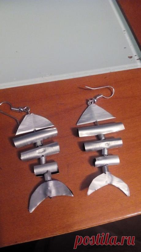 Pendientes - Capchulas. Bisuteria con capsulas de nespresso recicladas