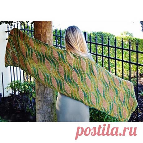 Miss Grace Wrap pattern by SKEINO LLC 
A new version of the very popular “Miss Grace Shawl” is here! It is called the MISS GRACE WRAP and it is knitted in the new “Tapestry Knitting Technique” that Bjorn created using short rows.
