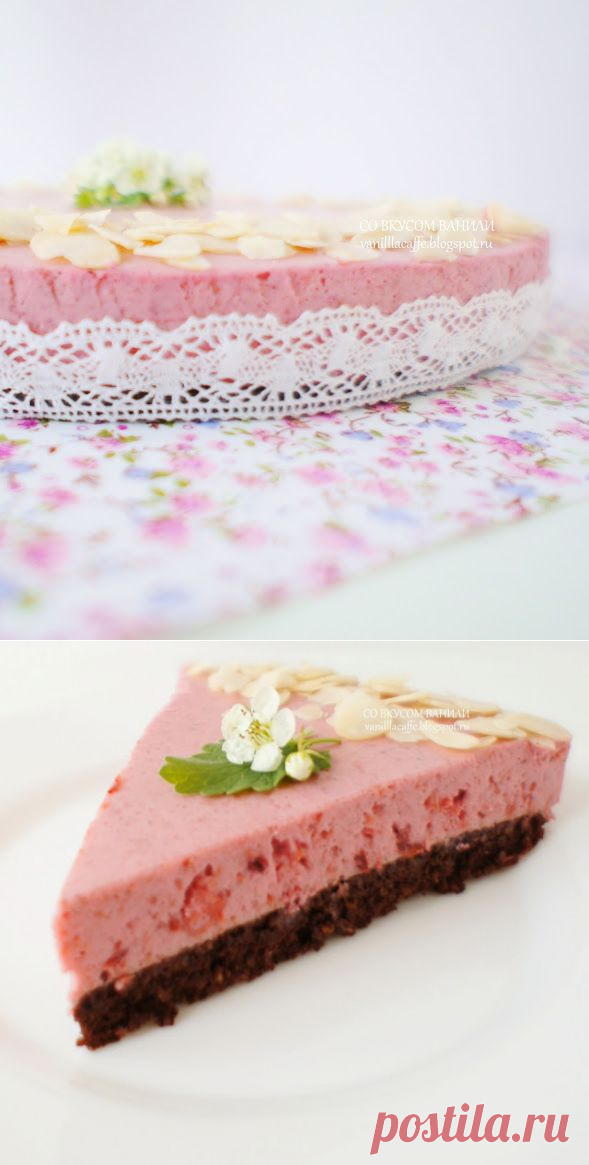 СО ВКУСОМ ВАНИЛИ / WITH TASTE OF VANILLA: ШОКОЛАДНО-ВИШНЕВЫЙ БАВАРУА / CHOCOLATE & CHERRY BAVARUA