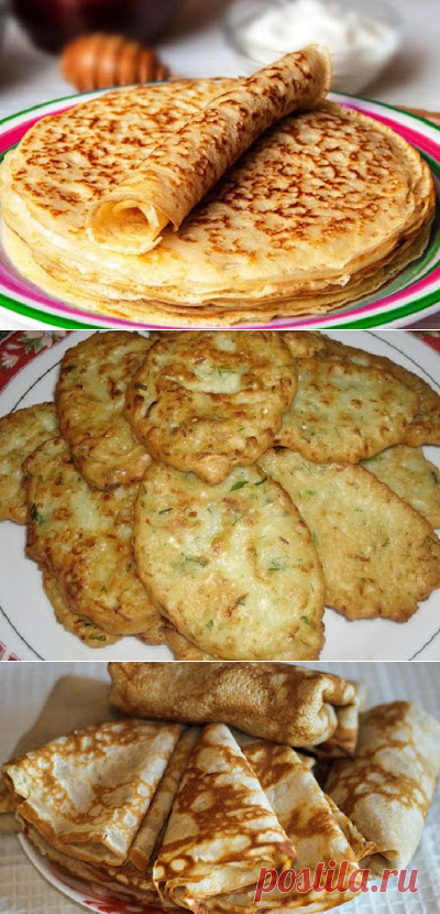 Домашний кулинар: Как сделать вкусные блины - рецепт, и не один