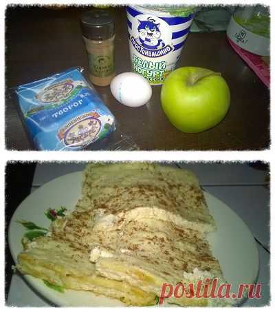 Ужин по системе минус 60-творожная запеканка с яблоком (фото)