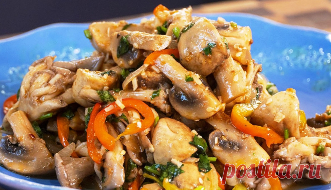 Шампиньоны по-корейски. Люблю такие закуски: подходит к праздничному столу и просто к ужину Грибочки, маринованные по этому рецепту, получаются просто роскошными. Такая закуска готовится быстро, отлично подходит к праздничному столу и просто к ужину. Для приготовления вам потребуются такие ингредиенты: шампиньоны и вешенки по 400 г; кориандр, 1 ст.л; кунжут обжаренный; масло растительное; лук, 1 шт; сладкий перец, половина; чеснок, 5 зубчиков; соус рыбный, 2 ст.л; сахар, 0.5 […]