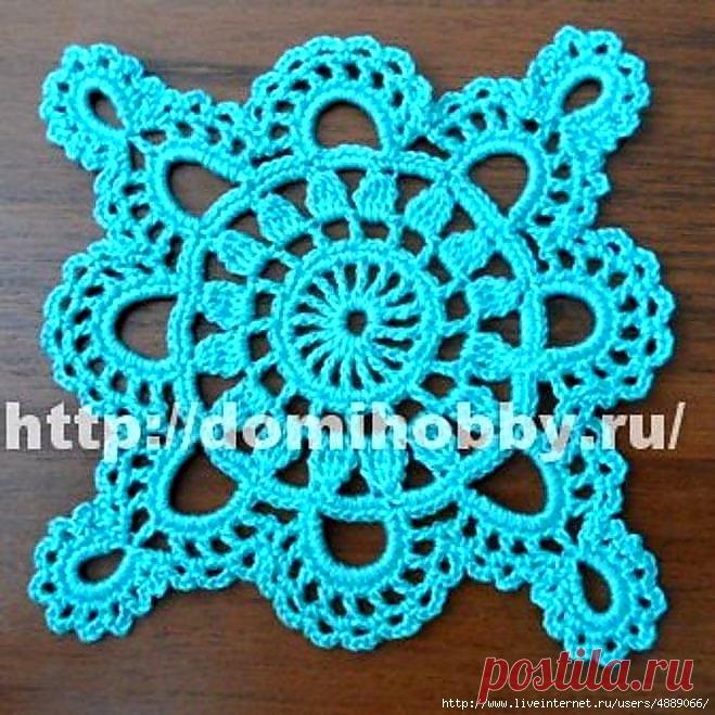 Кружевной четырехугольный мотив