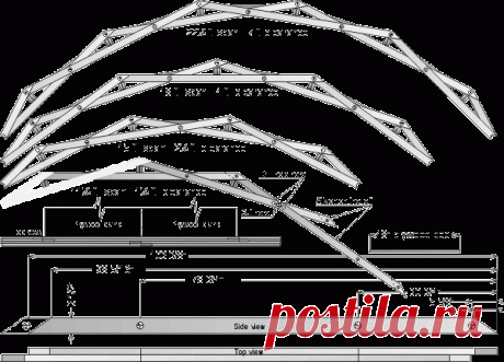 A very versatile and scaleable bridge design for spans from 1 to 50 feet Bridge plans, garden bridge, span creek brige pond build bridge design bridge drawings drawing prefab pre-fab greenhouse cabin shed gartenbrücke brücke plan bach baupläne rainbow bridge brückenplan 5/4 decking kit kits