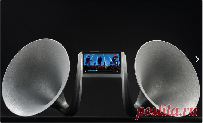 Gramohorn II - внешние динамики необычной формы для смартфона HTC One