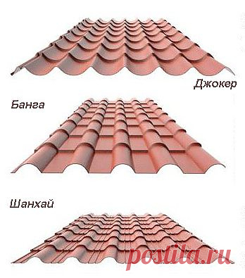 Виды металлочерепицы. | Полезные идеи для дома!