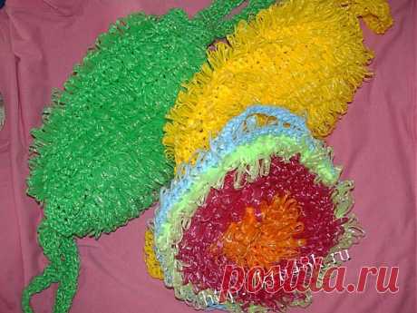 Вязание крючком мочалки - вязание крючком на kru4ok.ru