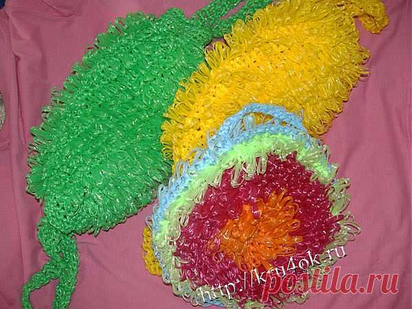 Вязание крючком мочалки - вязание крючком на kru4ok.ru