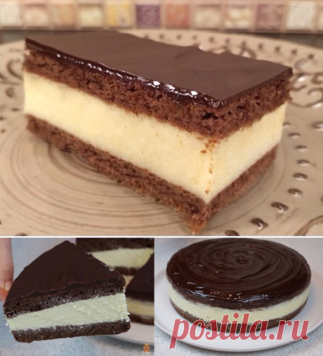 Торт ПТИЧЬЕ МОЛОКО за 15 минут! Без Выпечки. Нежный и очень вкусный!