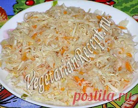 Вкусная хрустящая квашеная капуста в рассоле, рецепт с фото | Вегетарианские рецепты &quot;Приготовим с любовью!&quot;