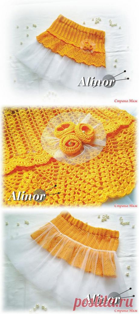 Жёлтая юбочка по мотивам Таши Подаковой. - Вязание для детей - Страна Мам