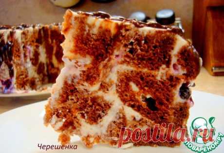 Шоколадный торт с творожно-йогуртовым кремом - кулинарный рецепт