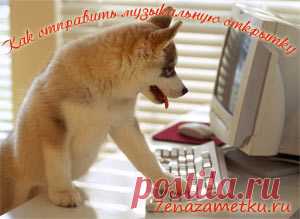 Как отправить музыкальную открытку бесплатно