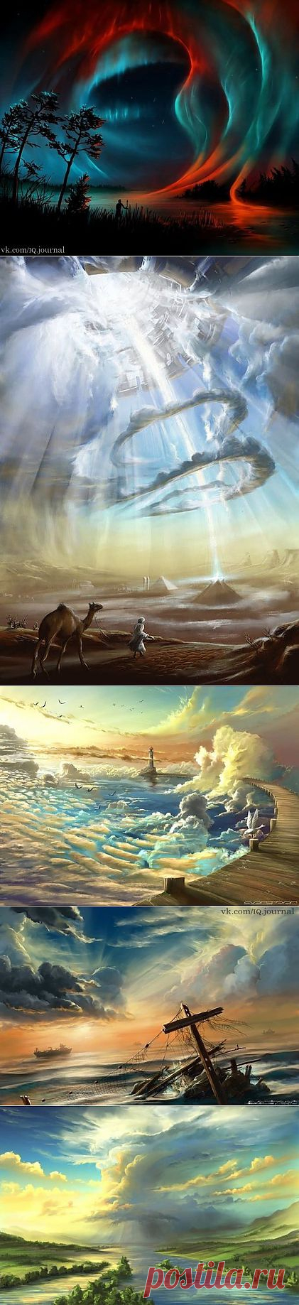 Немецкий художник Александр Роммель испытывает подлинную страсть к небу. Подтверждают это и его великолепные работы, представляющие зрителю захватывающий вид облаков, наполненных ярким светом и красками.