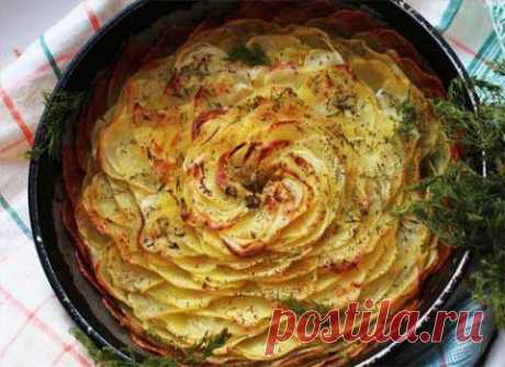 Запеченный картофель &quot;Лепестки&quot; | Домашняя кулинария