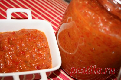 Айвар(икра из красного перца и баклажанов),заготовка на зиму : Соусы
