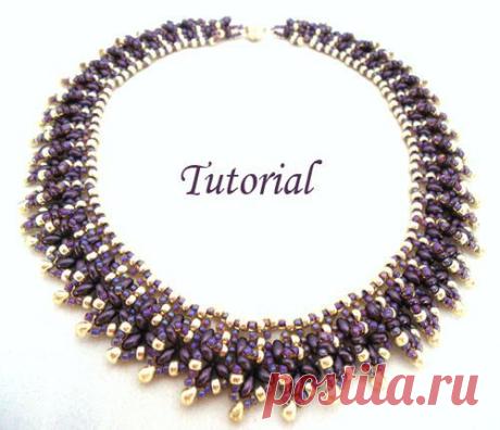 (61) Twin Choker... beading pattern with Twin beads | Украшения bijou БИСЕР beads