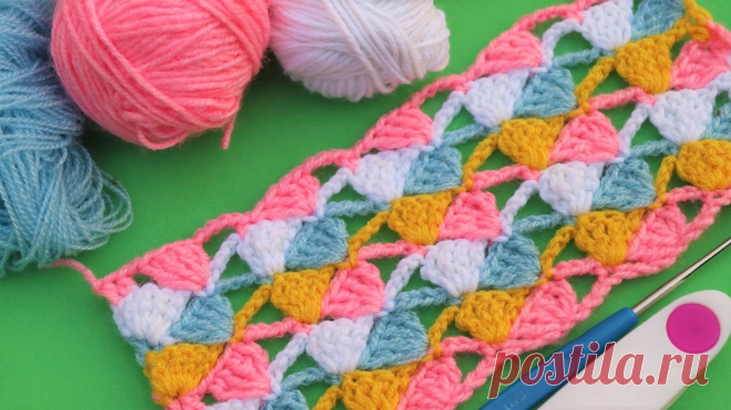 Colorful crochet baby blanket pattern - CRAFTS LOVED The crochet blankets is something millennial in history and every child has in their amazing maternity exit amazing models like this.