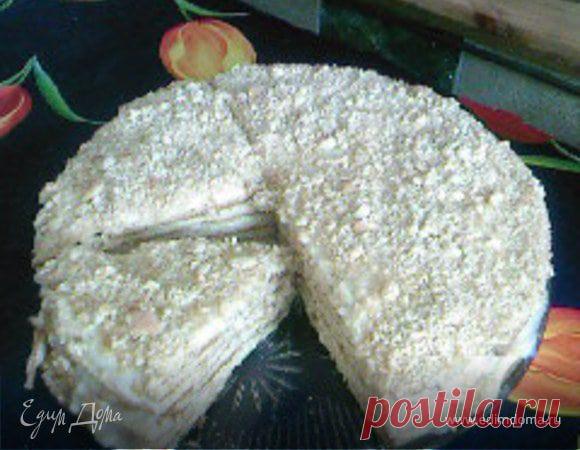 Медовик с кремом из манки. Ингредиенты: сахар, мед, сода | Официальный сайт кулинарных рецептов Юлии Высоцкой