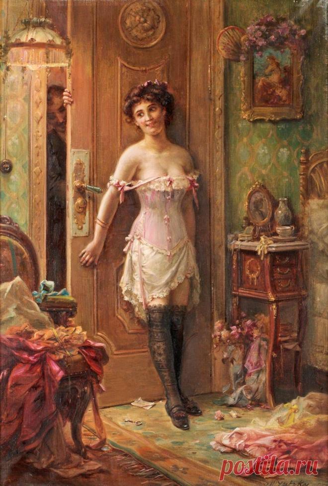 Аукционное в коллекцию. | Hans Zatzka (Österrike 1895-1945) "Nicht eintretten". .