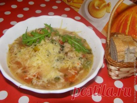 Суп с овощами и курицей / Рецепты с фото