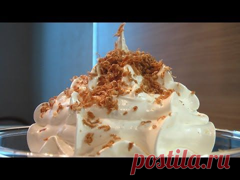 Десерт заварной белковый крем