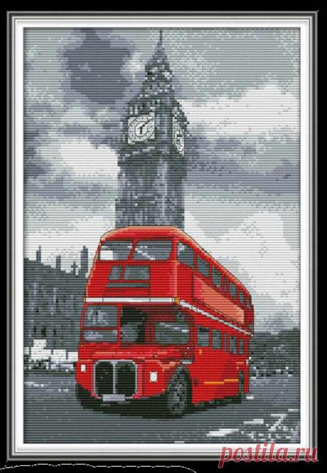 3 Modern Cross Stitch Kits London Travel Embroidery Kits | Etsy