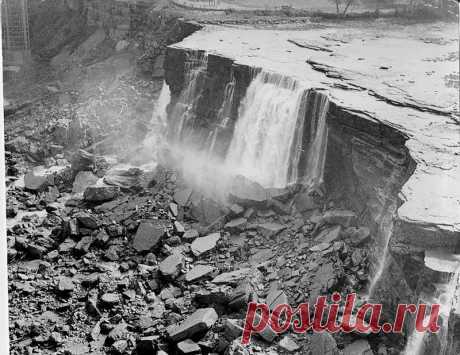 Ниагарский водопад остановился на 4,5 месяца.
