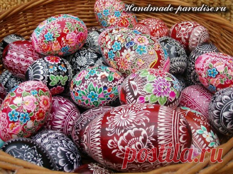 Роспись пасхальных яиц горячим воском - Handmade-Paradise
