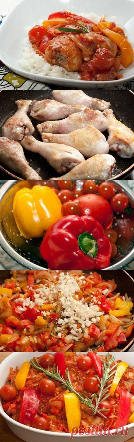 Курица запеченная с овощами | Готовим вместе
