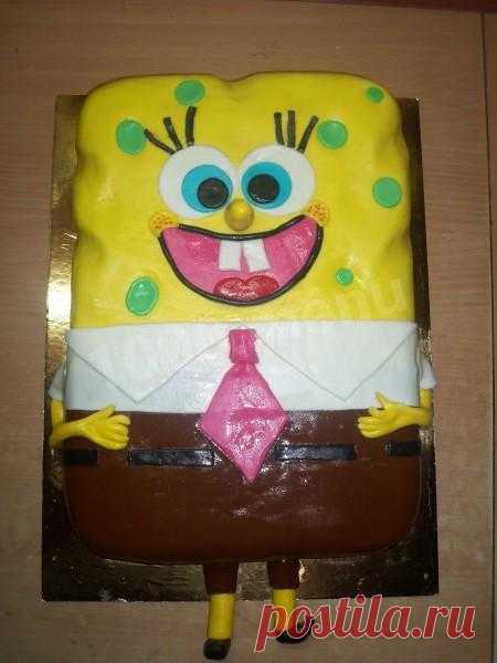 Торт Губка Боб из мастики рецепт с фото пошагово - 1000.menu