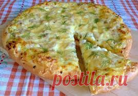 Ароматный пирог с творогом и зеленью
