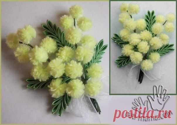 Брошь "Мимоза" - Бижутерия.Украшения