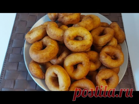 Воздушные колечки/пончики/ без  хлопот к чаю☕