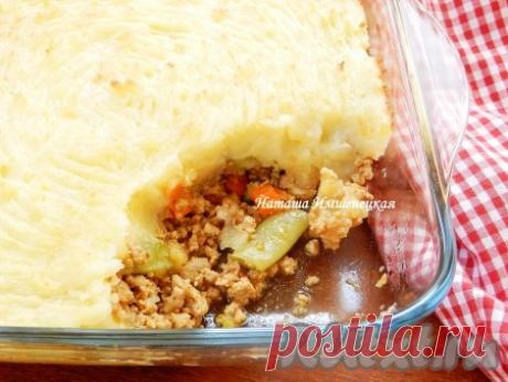 Картофельная запеканка с фаршем и овощами - рецепт с фото