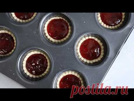 НЕВЕРОЯТНО Вкусное ПЕЧЕНЬЕ с Джемом к ЧАЮ - Рецепты Песочного Печенья в духовке