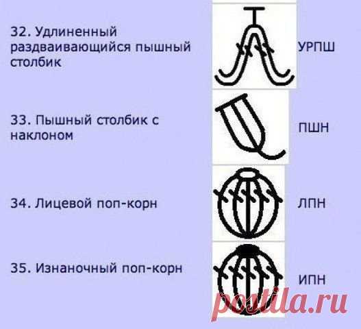 Варианты вязаных столбиков