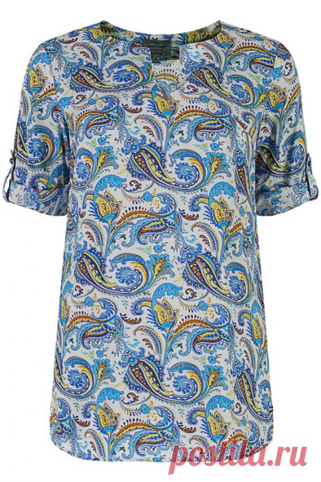 Купить Блузка Finn Flare S15-12074 104 ELECTRIC BLUE со скидкой в интернет-магазине kupivip.ru - распродажа