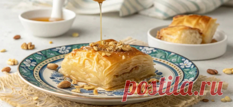 Веганская пахлава без молочки, глютена и сахара