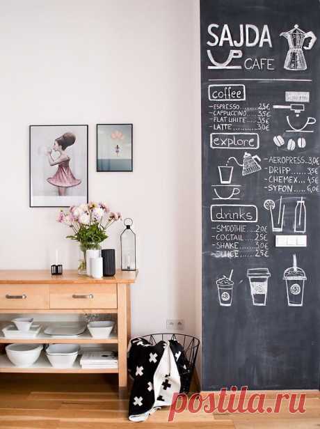 Грифельная доска в интерьере: идеи — DIYIdeas
