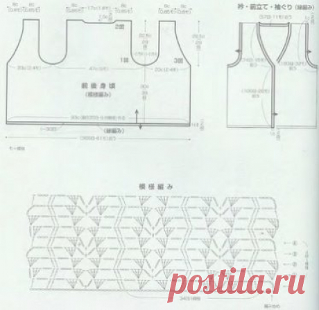 Ажурный жилет. Стильно и красиво! Схемы