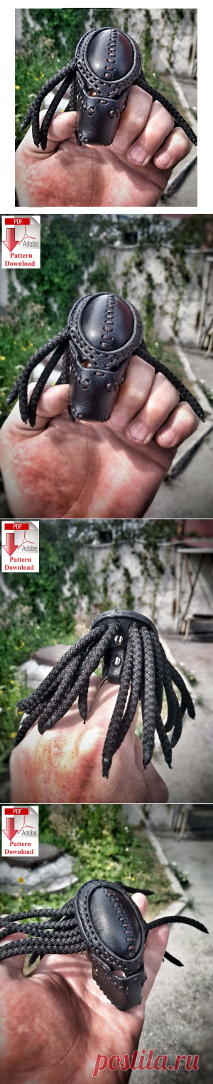 Выкройка брелока «Хищник»/ Pattern PDF leather Keychain ring «Predator» &#8212; SteampunkRUS96