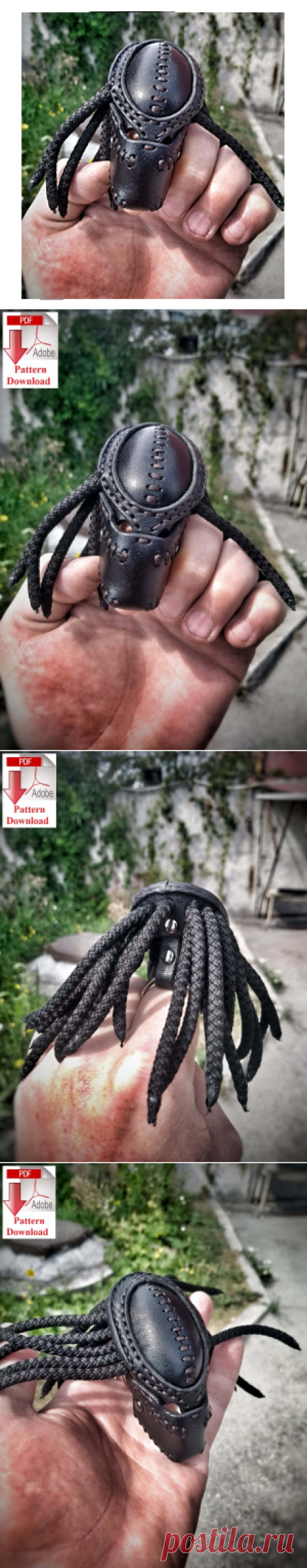 Выкройка брелока «Хищник»/ Pattern PDF leather Keychain ring «Predator» &amp;#8212; SteampunkRUS96