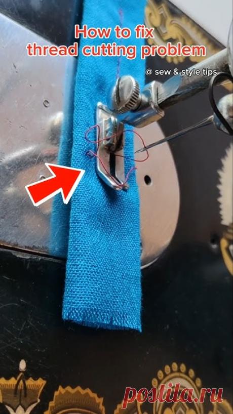 How to fix thread cutting problem in sewing machine #sewingtipsandtricks #sewingmachinerepair